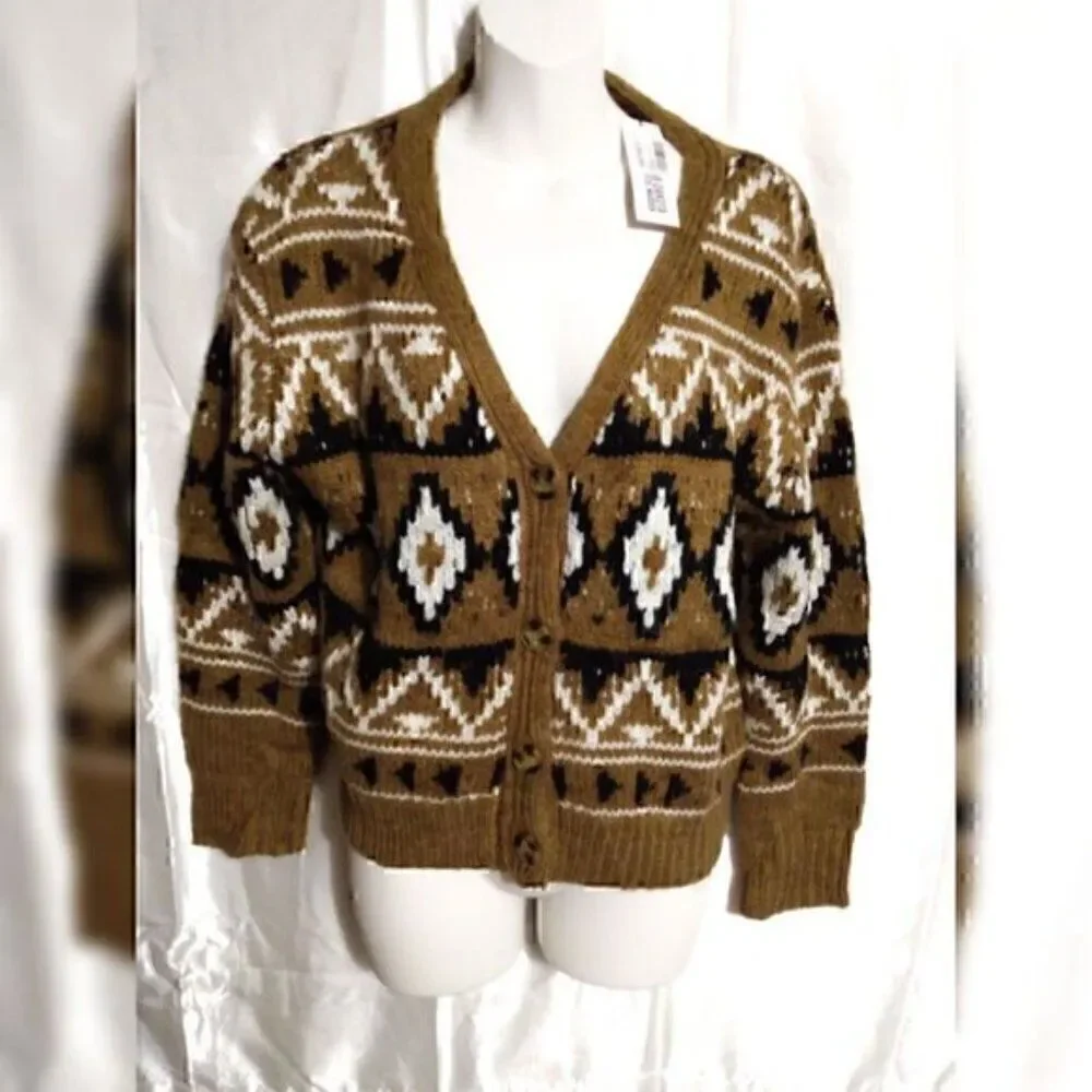 BB Dakota Steve Madden Spice of life button up cardigan sweater S - Picture 8 of 14